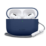 Apple AirPods Pro (3. Gen) Tech-Protect Silikondeksel med Stropp - Mørk Blå