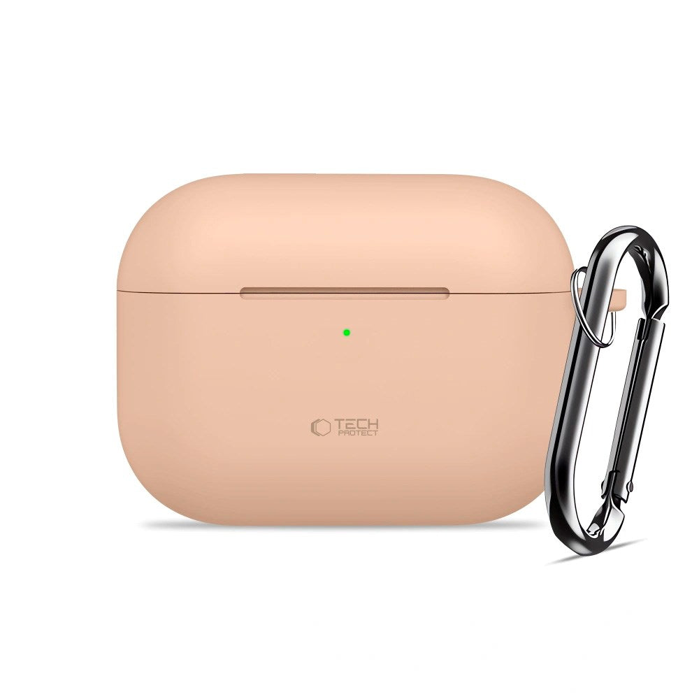 Apple AirPods Pro (3. gen.) Tech-Protect Silicone Hook Deksel - Beige