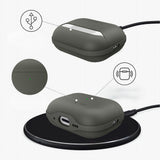 Apple AirPods Pro (3. gen.) Tech-Protect NaturalFit Kunstskinn Deksel m. Rem - Grønn