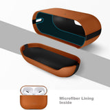 Apple AirPods Pro (3. gen.) Tech-Protect NaturalFit Kunstskinn Deksel m. Rem - Brun
