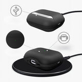 Apple AirPods Pro (3. gen.) Tech-Protect NaturalFit Kunstskinn Deksel m. Rem - Svart
