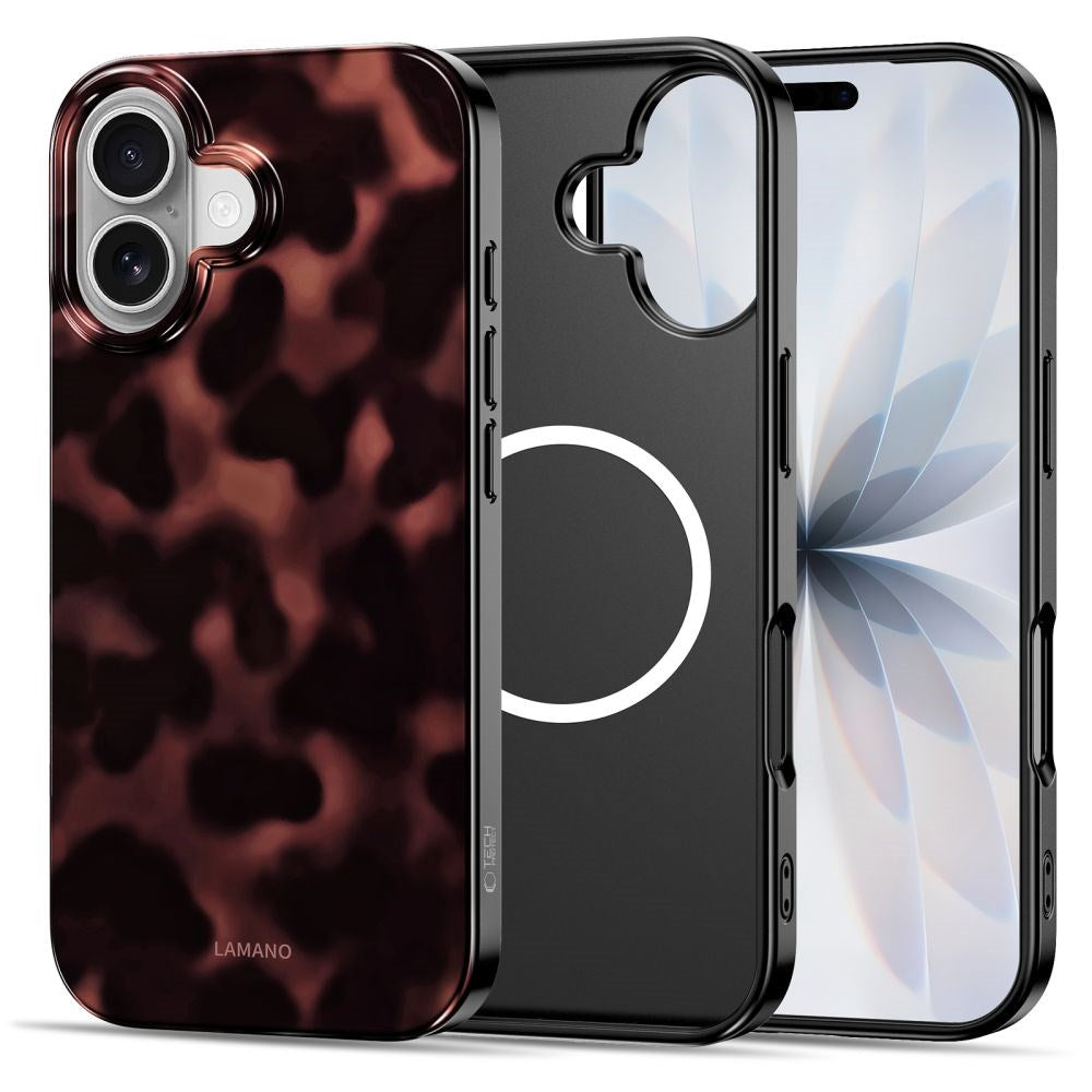 iPhone 16 Tech-Protect Lamano Deksel - MagSafe Kompatibel - Panther