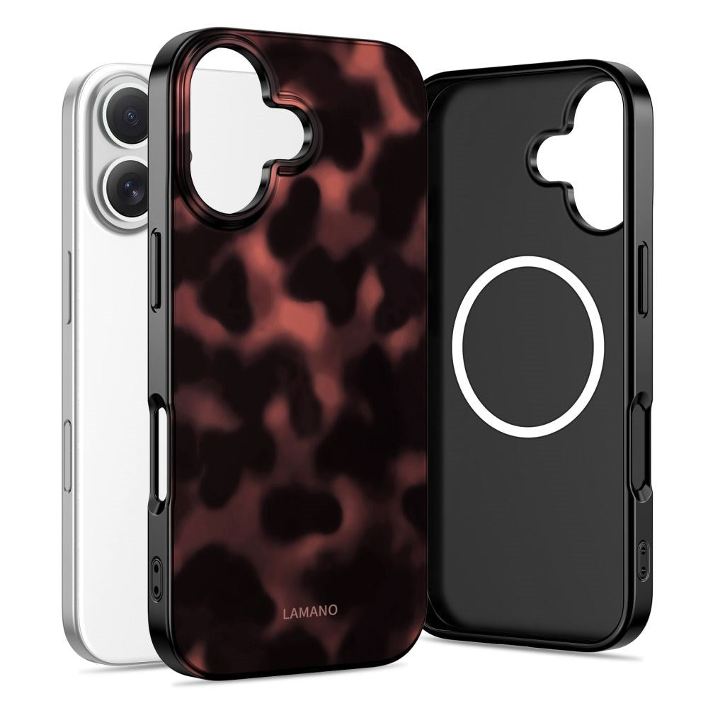 iPhone 16 Tech-Protect Lamano Deksel - MagSafe Kompatibel - Panther
