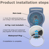 Tech-Protect Nylon - Apple AirTag 1. & 2. Gen.-stropp for Barn - Blå / Astronaut