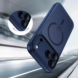 iPhone 17 Pro Max Tech-Protect Magpeak Deksel - MagSafe Kompatibel - Matte Deep Blue
