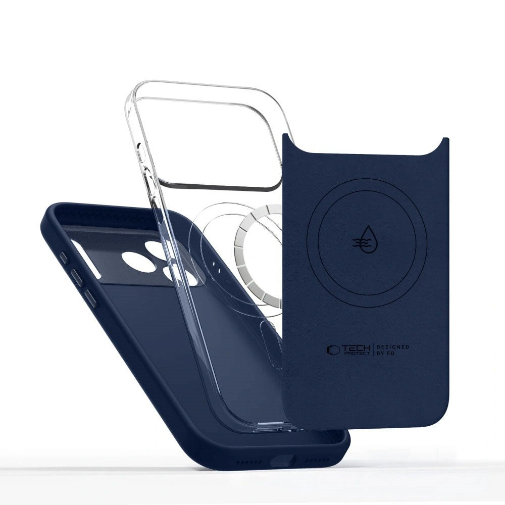 iPhone 17 Pro Tech-Protect Uniq Hybrid Deksel - MagSafe Kompatibel - Blå