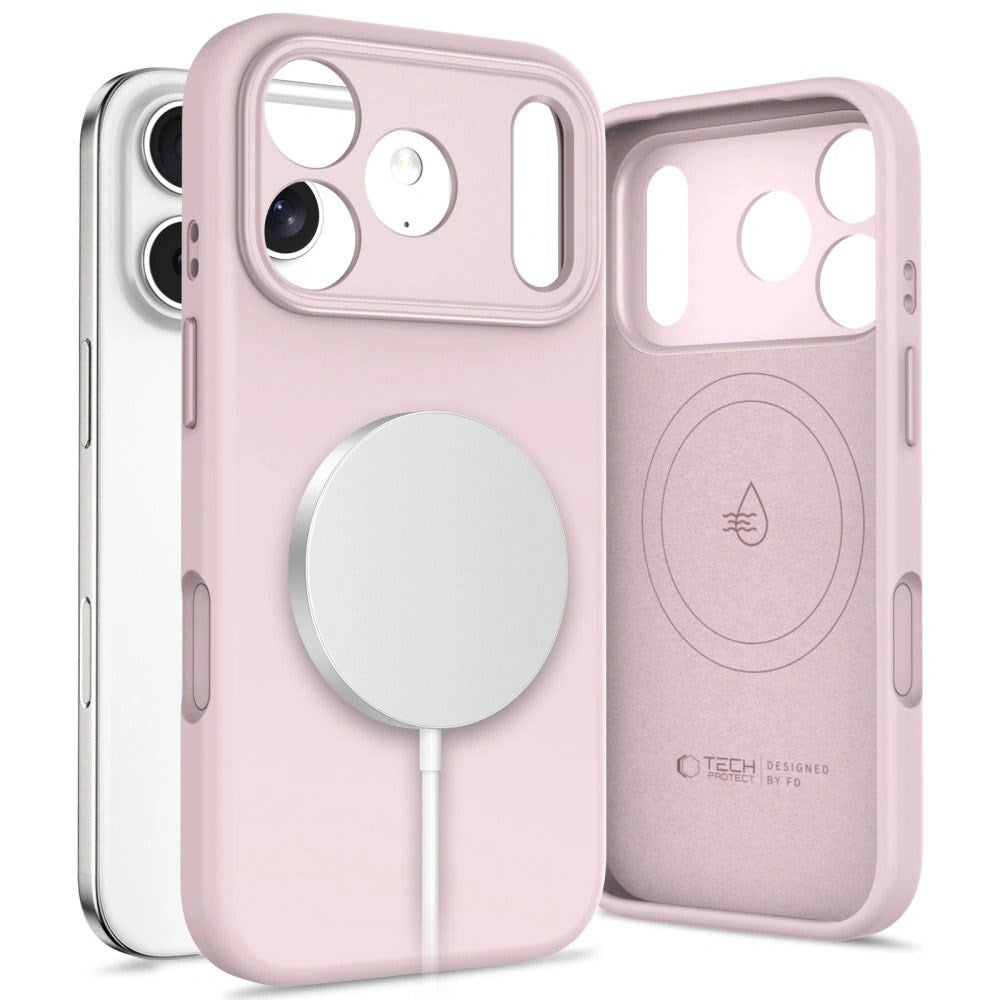 iPhone 17 Pro Max Tech-Protect Uniq Hybrid Deksel - MagSafe Kompatibel - Rosa