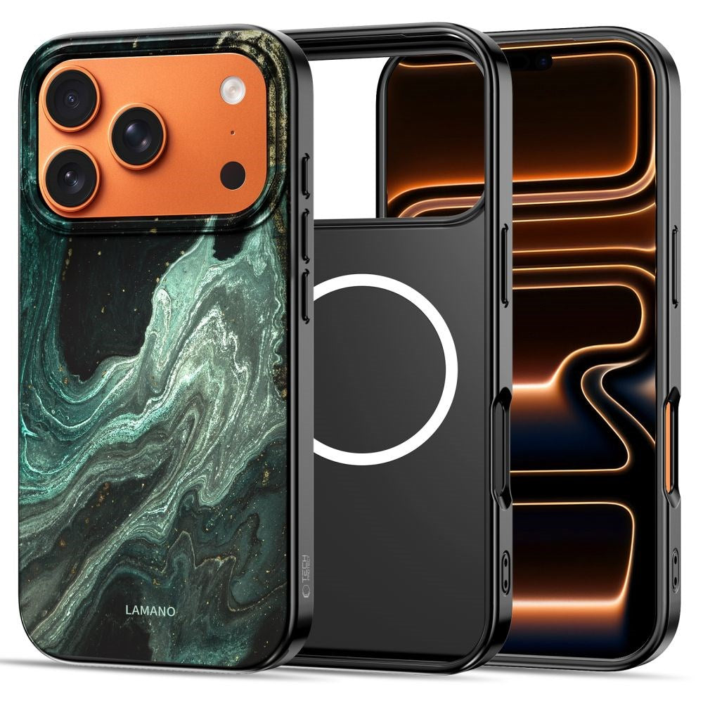 iPhone 17 Pro Max Tech-Protect Lamano Deksel - MagSafe Kompatibel - Verde Aura
