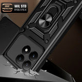 Xiaomi 15T Tech-Protect Camshield Deksel m. Magnetisk Ring & Stativfunksjon - Svart