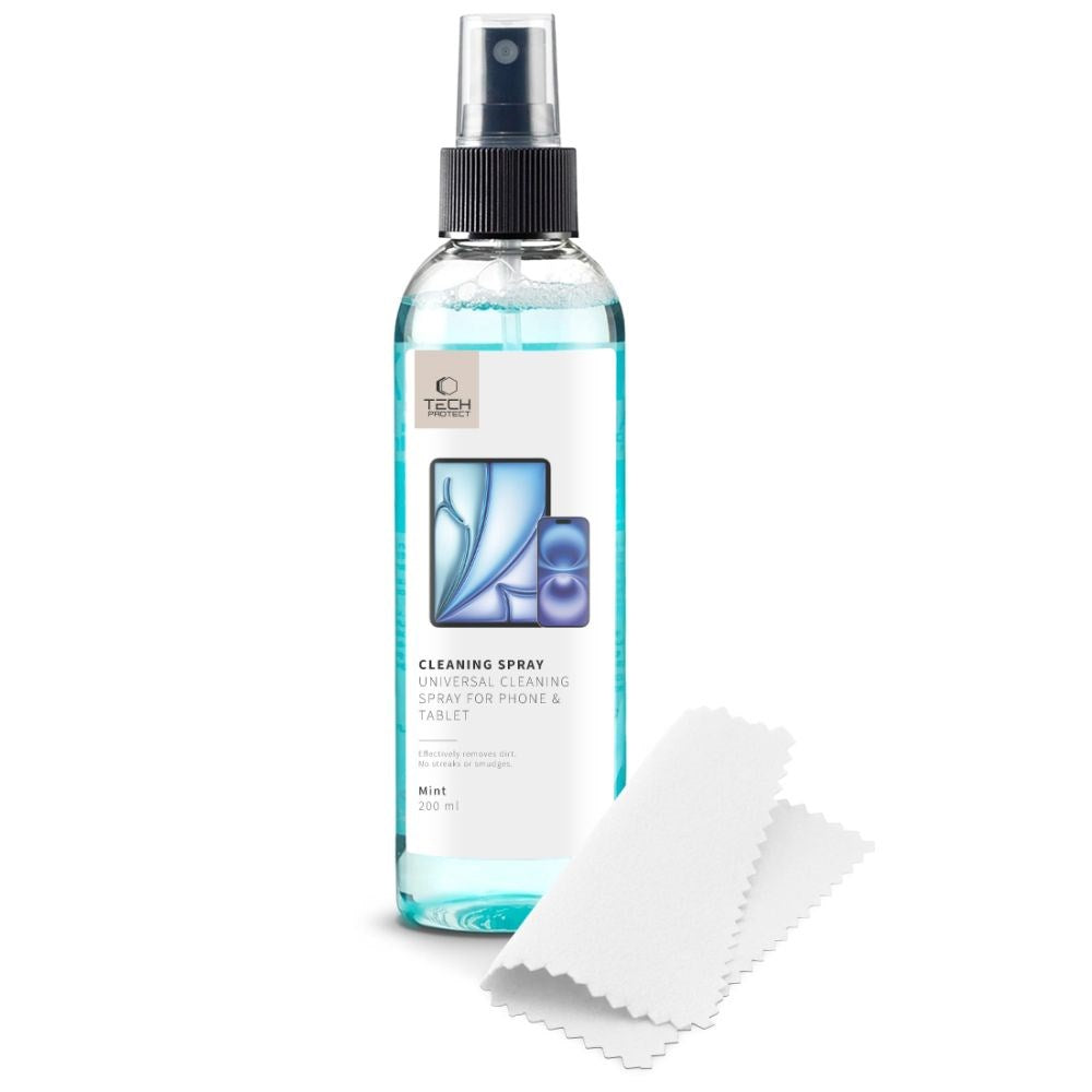 Tech-Protect Rengjøringssett m. Rengjøringsspray & Klut – Mint