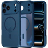 iPhone 17 Pro Max Tech-Protect BasicMag Hybrid Deksel - MagSafe Kompatibel - Matt Blå