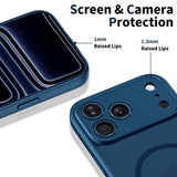 iPhone 17 Pro Max Tech-Protect BasicMag Hybrid Deksel - MagSafe Kompatibel - Matt Blå