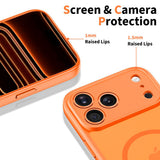 iPhone 17 Pro Tech-Protect BasicMag Hybrid Deksel - MagSafe Kompatibel - Matt Oransje