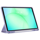 Samsung Galaxy Tab A11+ (Plus) / A9+ (Plus) Tech-Protect SC Pen Hybrid Flip Deksel m. Stylus Holder - Lilla Marble / Gjennomsiktig