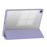 Samsung Galaxy Tab A11+ (Plus) / A9+ (Plus) Tech-Protect SC Pen Hybrid Flip Deksel m. Stylus Holder - Lilla Marble / Gjennomsiktig