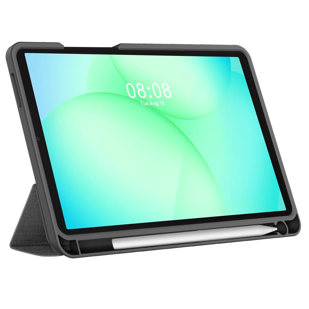 Samsung Galaxy Tab A11 / A9 Tech-Protect SC Pen Canvas Flip Deksel m. Stylus Holder - Grå
