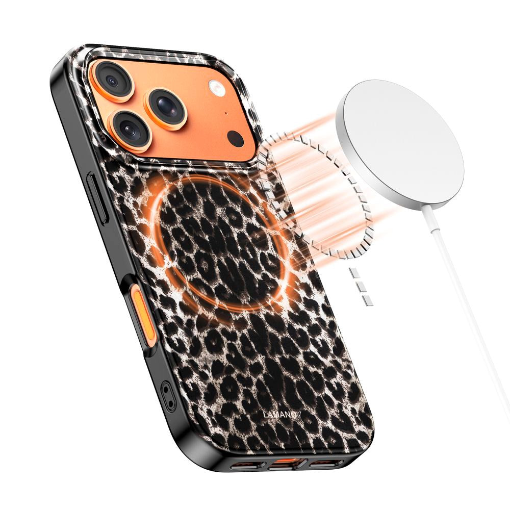 iPhone 17 Pro Max Tech-Protect Lamano Deksel - MagSafe Kompatibel - Leopard