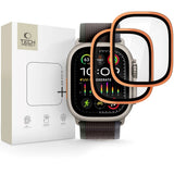 Apple Watch Ultra 3 / 2 / 1 (49 mm) Tech-Protect Beskyttelsesglass – 2 stk. - Cosmic Orange