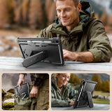 Samsung Galaxy Tab S10 Lite / S10 FE / S9 Tech-Protect Kevlar Pro Deksel med Innebygd Skjermbeskytter - Svart