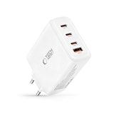 Tech-Protect 140W GaN Vegglader m. 1 x USB-A & 3 x USB-C – Hvit