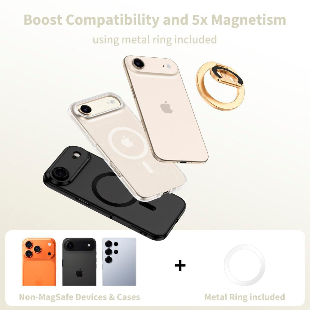Tech-Protect Lamano Magnetisk Ringholder til Mobil – MagSafe Kompatibel – Gull