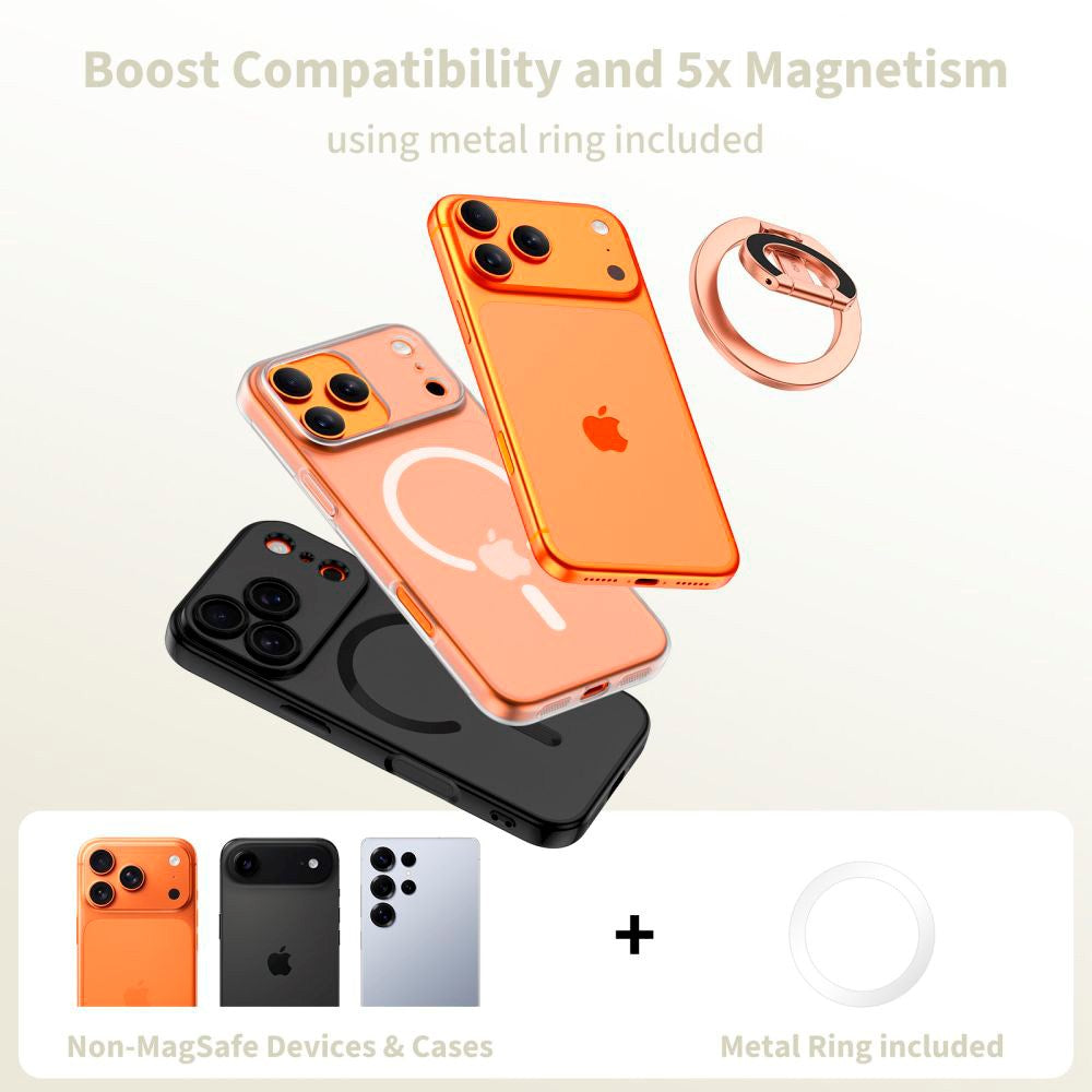 Tech-Protect Lamano Magnetisk Ringholder til Mobil – MagSafe Kompatibel – Rosegull