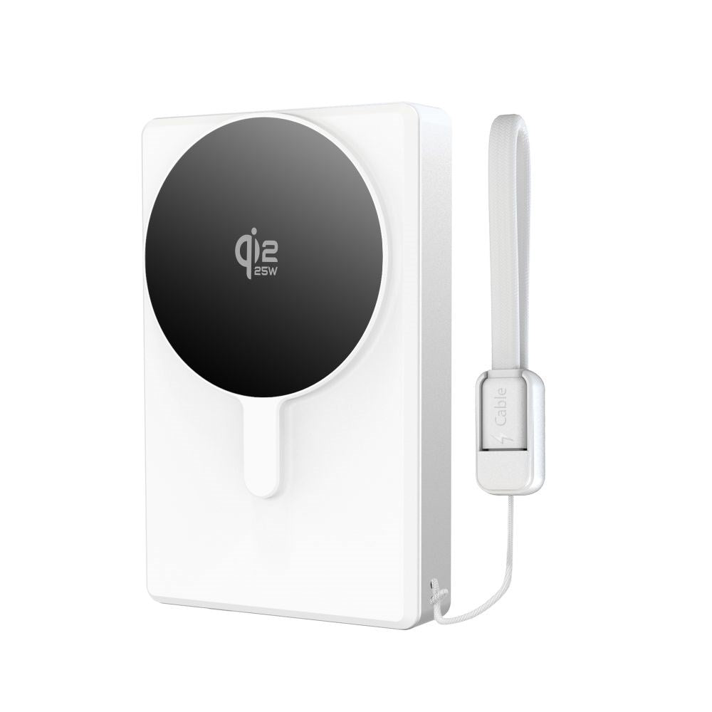 Tech-Protect PB40 LifeMag 25W PowerBank 10.000mAh - MagSafe / Qi2 Kompatibel - Hvit