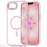 iPhone 17e / 16e Tech-Protect MagMat Deksel - MagSafe Kompatibel - Gjennomsiktig / Rosa