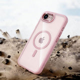 iPhone 17e / 16e Tech-Protect MagMat Deksel - MagSafe Kompatibel - Gjennomsiktig / Rosa