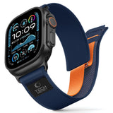 Apple Watch (44/SE/45/46/49Mm) Tech-Protect Nylon Elite Reim - Blå / Oransje