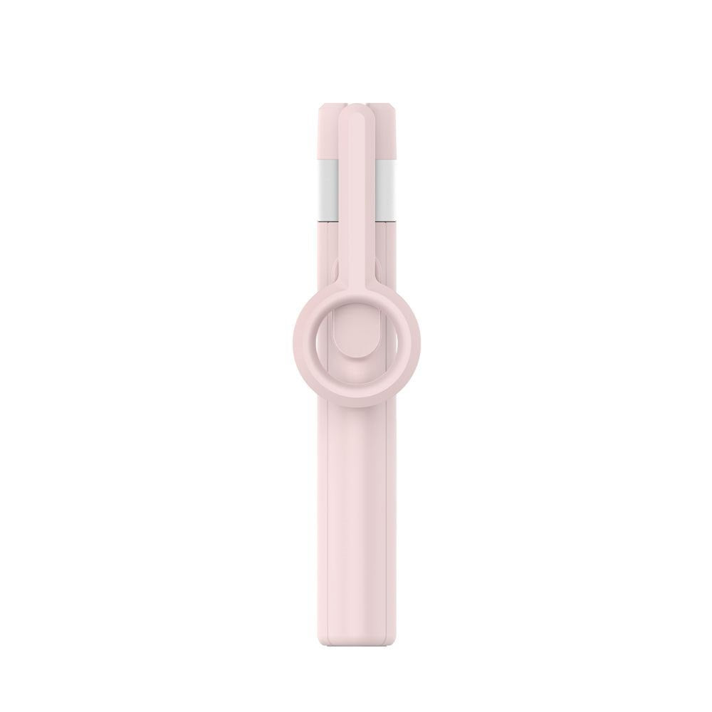Tech-Protect L10S Bluetooth Tripod Selfie Stick – MagSafe Kompatibel – Rosa / Sølv