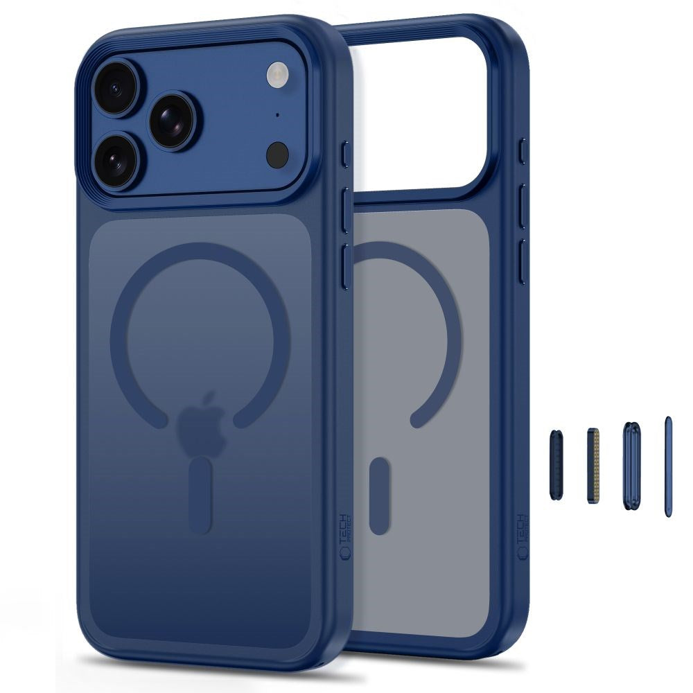 iPhone 18 Pro Max / 17 Pro Max Tech-Protect MagMat Deksel - MagSafe Kompatibel - Matt Mørkeblå