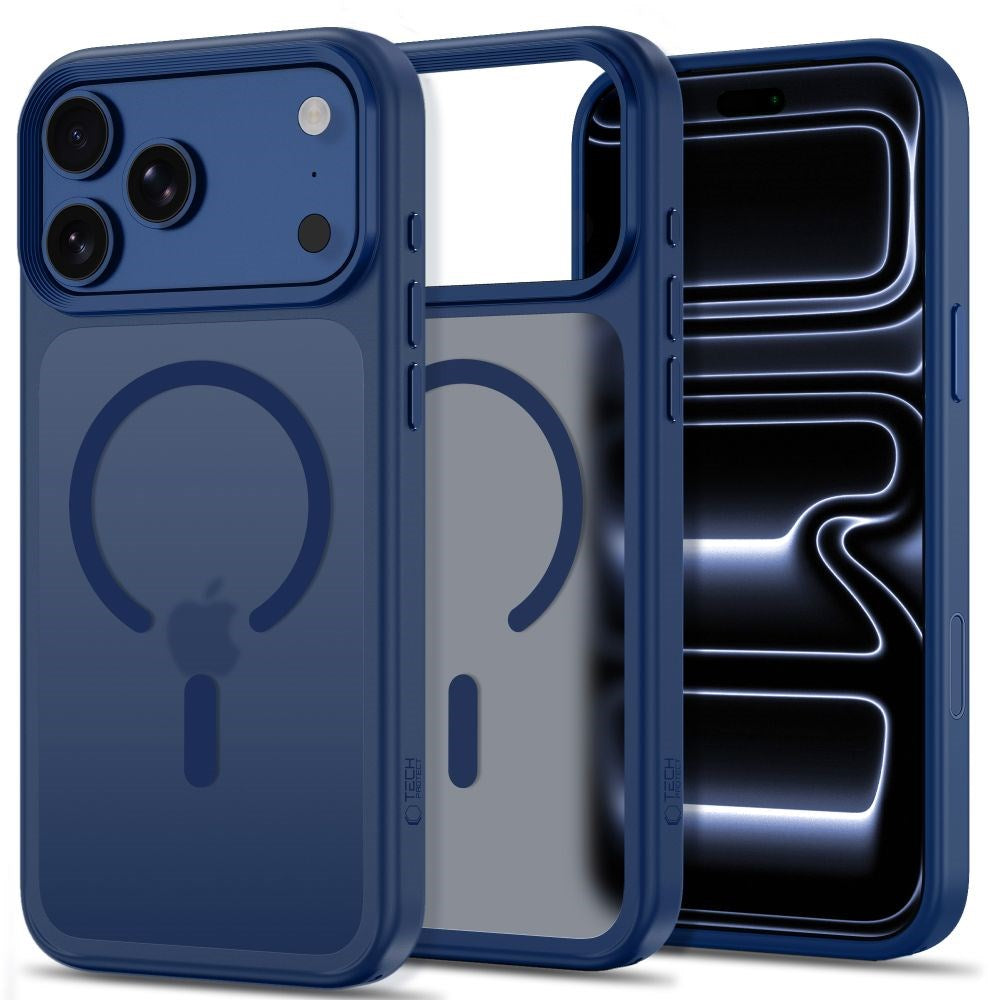 iPhone 18 Pro Max / 17 Pro Max Tech-Protect MagMat Deksel - MagSafe Kompatibel - Matt Mørkeblå