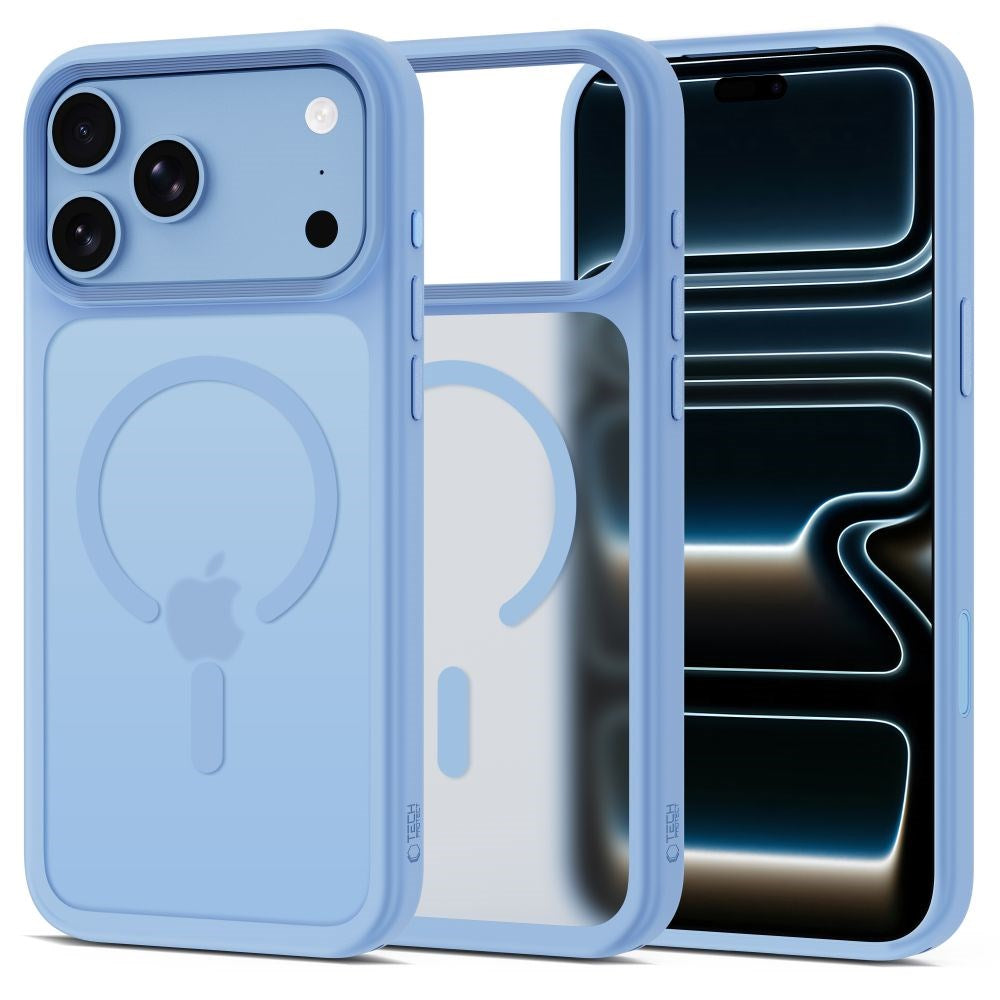 iPhone 18 Pro Max / 17 Pro Max Tech-Protect MagMat Deksel - MagSafe Kompatibel - Matt Lyseblå
