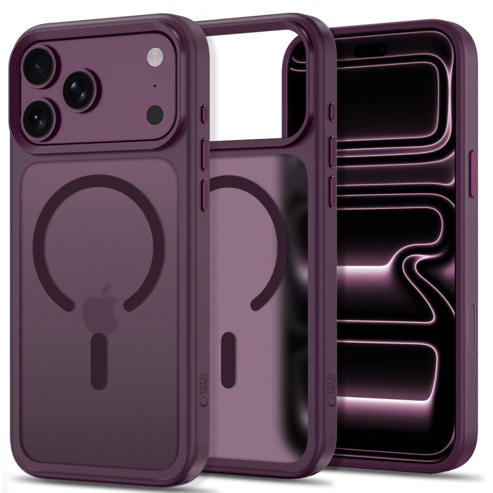 iPhone 18 Pro / 17 Pro Tech-Protect MagMat Deksel - MagSafe Kompatibel - Matt Rød