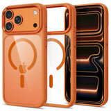 iPhone 18 Pro Max / 17 Pro Max Tech-Protect MagMat Deksel - MagSafe Kompatibel - Gjennomsiktig / Oransje