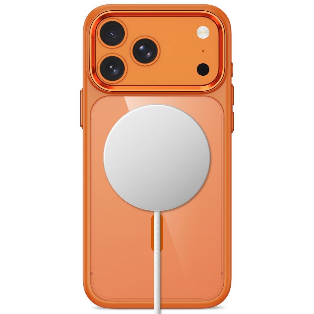 iPhone 18 Pro Max / 17 Pro Max Tech-Protect MagMat Deksel - MagSafe Kompatibel - Gjennomsiktig / Oransje