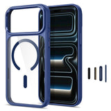 iPhone 18 Pro / 17 Pro Tech-Protect MagMat Deksel - MagSafe Kompatibel - Gjennomsiktig / Blå