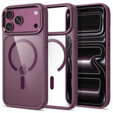 iPhone 18 Pro / 17 Pro Tech-Protect MagMat Deksel - MagSafe Kompatibel - Gjennomsiktig / Rød