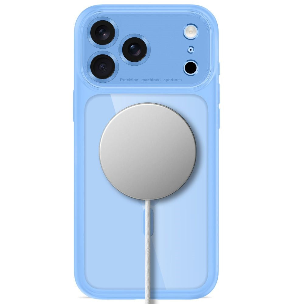 iPhone 18 Pro / 17 Pro Tech-Protect MagPeak Deksel - MagSafe Kompatibel - Lyseblå / Gjennomsiktig
