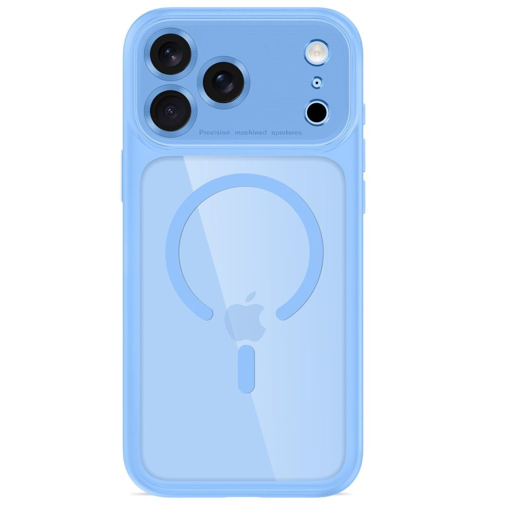 iPhone 18 Pro / 17 Pro Tech-Protect MagPeak Deksel - MagSafe Kompatibel - Lyseblå / Gjennomsiktig