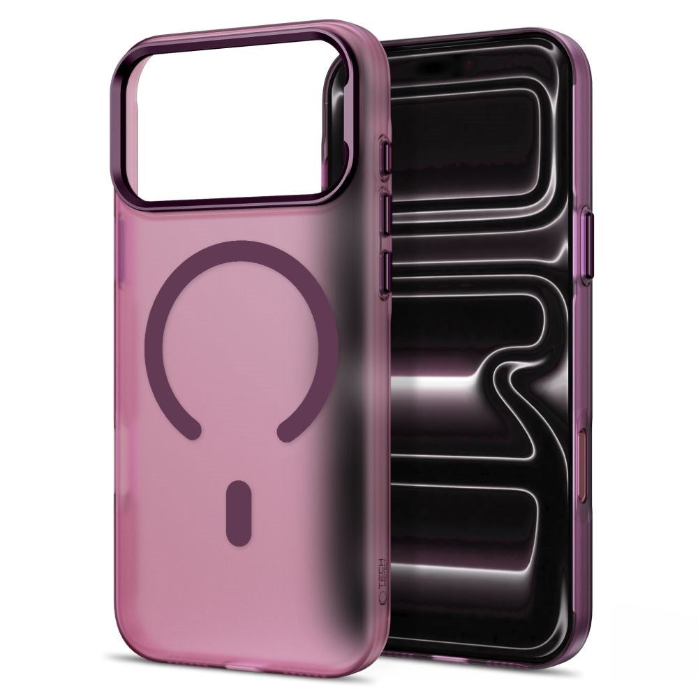 iPhone 18 Pro Max / 17 Pro Max Tech-Protect MagZero Deksel - MagSafe Kompatibel - Matte Dark Cherry