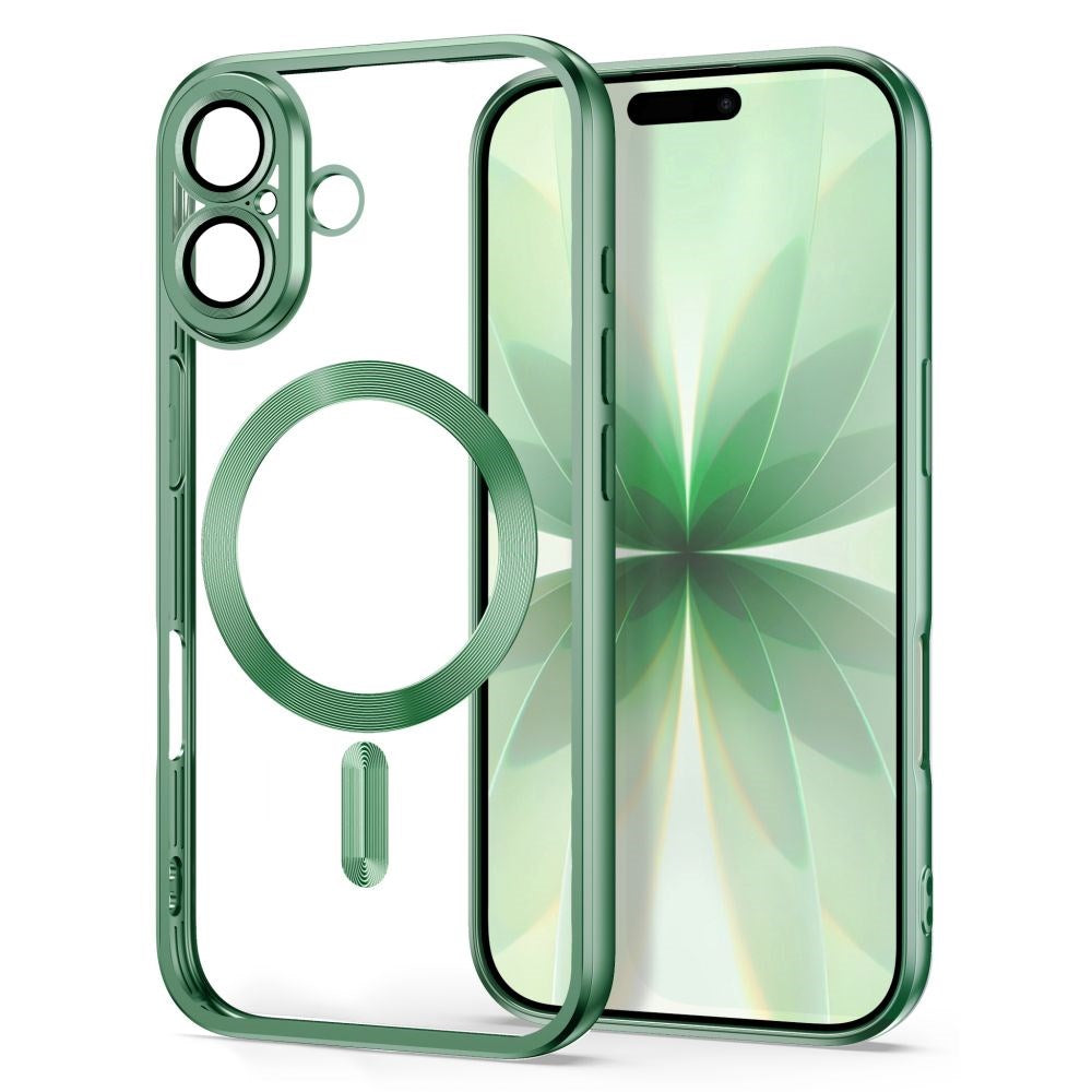 iPhone 17 Tech-Protect MagFlex Deksel - MagSafe Kompatibel - Grønn / Gjennomsiktig