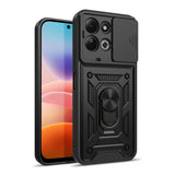 Xiaomi Redmi 17 (5G) / (4G) Tech-Protect Camshield Pro Deksel m. Kameradeksel & Støttefunksjon - Svart