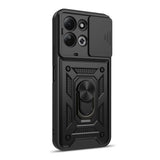 Xiaomi Redmi 17 (5G) / (4G) Tech-Protect Camshield Pro Deksel m. Kameradeksel & Støttefunksjon - Svart