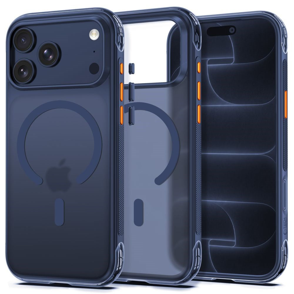 iPhone 18 Pro / 17 Pro Tech-Protect MagAir Deksel - MagSafe Kompatibel - Matt Blå