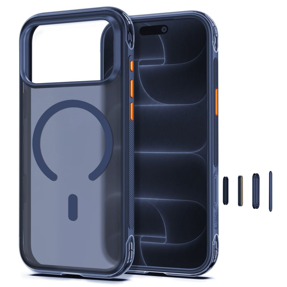 iPhone 18 Pro / 17 Pro Tech-Protect MagAir Deksel - MagSafe Kompatibel - Matt Blå