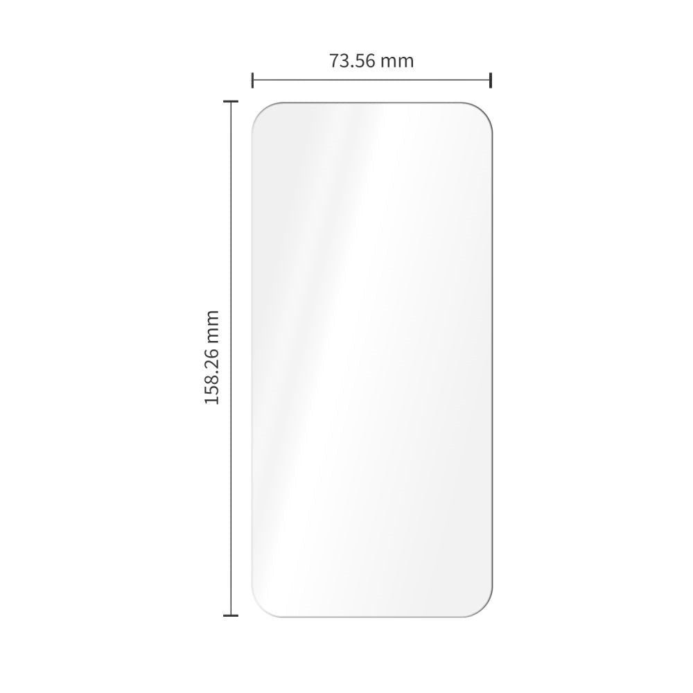 Samsung Galaxy S26 FE Tech-Protect Glass Fit+ Herdet Glass - 2 Stk. - Gjennomsiktig