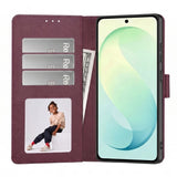 Samsung Galaxy S26 FE Tech-Protect Wallet Flip Deksel m. Kortholder - Rød