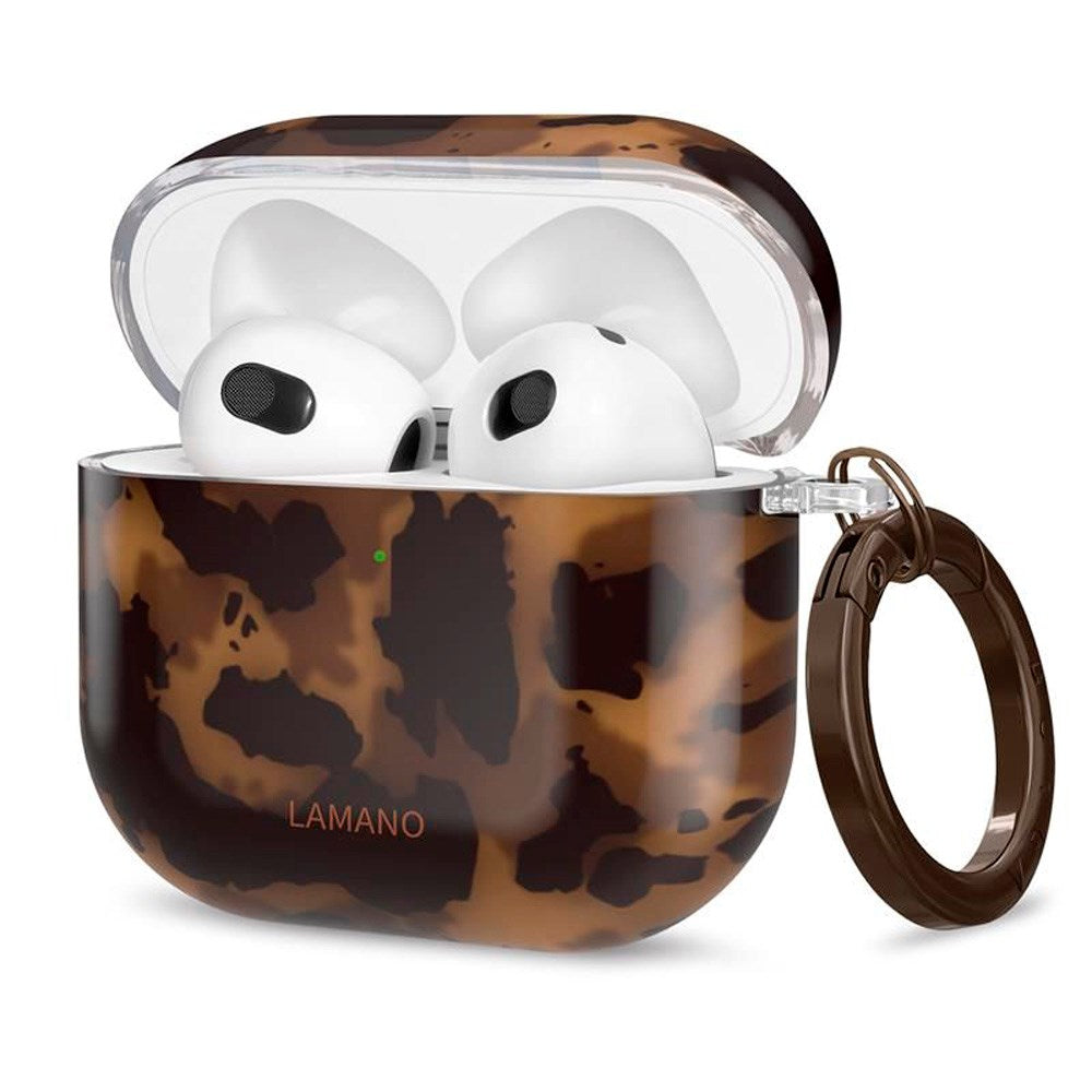 Apple AirPods (4. gen.) Tech-Protect Lamano Deksel m. Nøkkelring - Panther